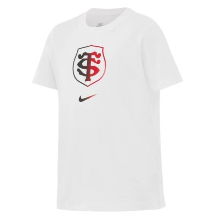 T-shirt bambino bianca Stade Toulousain Nike stemma ufficiale sul petto