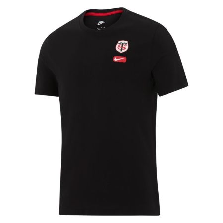 Retro t-shirt Nike Stade Toulousain patch bianco logo rosso