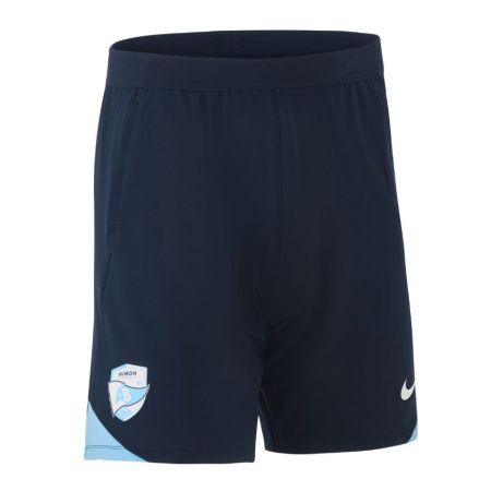 Pantaloncini blu Aviron Bayonnais Nike NZ_TEK Dri-FIT vista frontale