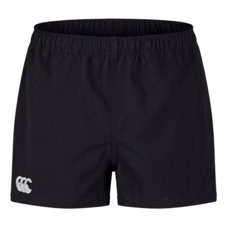 Pantaloncini rugby Canterbury Players Drill nero senior vista frontale