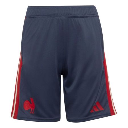 Pantaloncini rugby bambino FFR Francia navy adidas 2026 2027