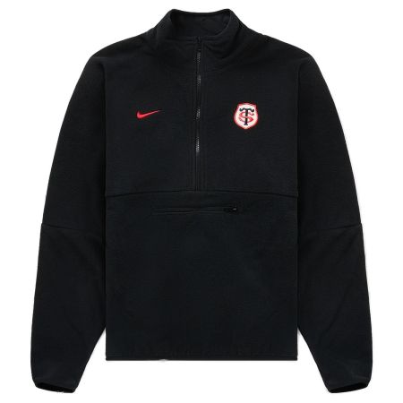 Pile rugby Stade Toulousain Nike 2026/27 nero rosso vista frontale