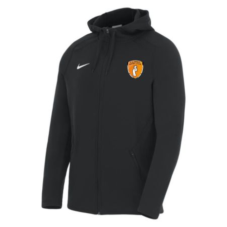 BADGE Felpa con Cappuccio Zip Team Training per Giovani - Nero Orsay - NIKE