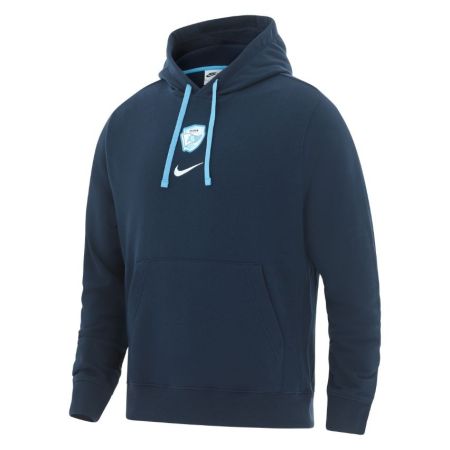 Felpa con Cappuccio Nike Aviron Bayonnais Blu Marino Unisex