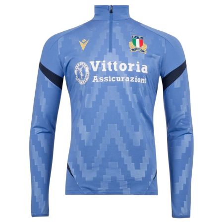 Felpa Rugby 1/4 zip Italia 2025/2026 - Macron