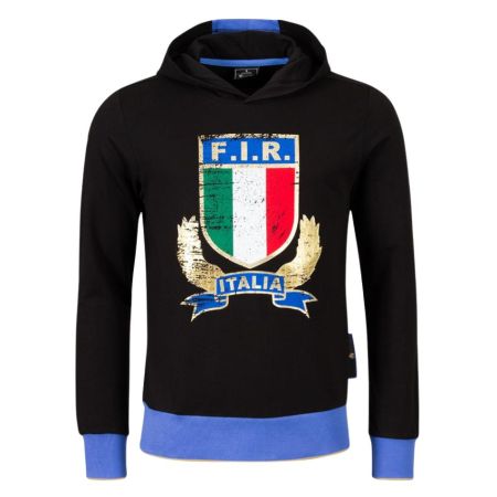 Felpa Rugby con Cappuccio Tifoso Italia 2025/2026 - Macron