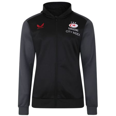 sweat à capuche rugby zippé Homme Saracens 2023/2024 - Castore