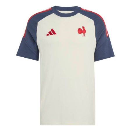 T-shirt in Cotone Rugby Francia Adidas FFR Cream White 2027