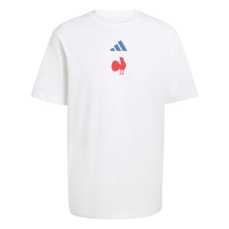 Maglietta Rugby FFR Bianca 2025/2026 - Adidas