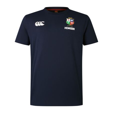 Maglia da Rugby in Cotone Leoni Britannici e Irlandesi Blu Navy - Canterbury