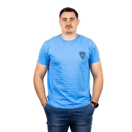T-shirt da Rugby ASM Clermont Azzurro con Logo ASM

