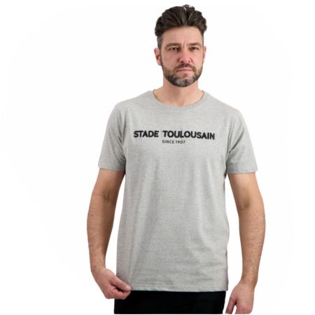 T-shirt Rugby Elegante da Uomo Grigia - Stade Toulousain