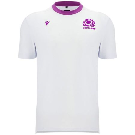 T-Shirt Rugby Lifestyle Uomo Scozia Bianca 2025/2026 - Macron