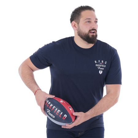 T-Shirt Coq French Rugby Club Blu Marino - Ruckfield
