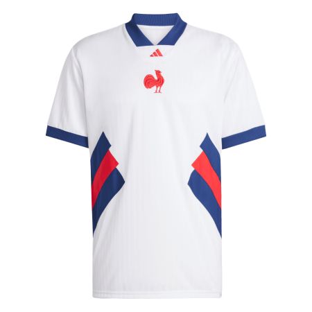 Maglia da Rugby Francia Heritage Bianca - Adidas