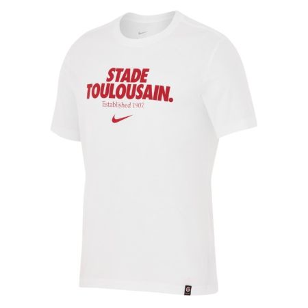 T-Shirt Rugby Grafico Stade Toulousain Bianco 2025/2026 - Nike