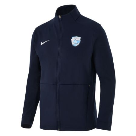 Giacca allenamento Aviron Bayonnais Nike blu navy vista frontale stemma