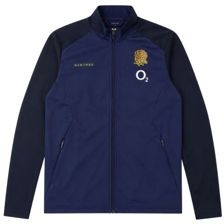 Giacca Anthem Inghilterra Rugby rodonite blu navy Castore colletto alto
