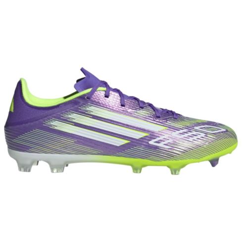 Scarpe da Rugby F50 League FG/MG Tacchetti Fissi Terreno Asciutto Viola Verde - Adidas