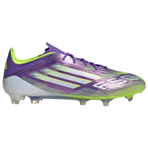 Scarpe Rugby F50 Elite FG Tacchetti Fissi Terreno Asciutto Viola/Verde - Adidas