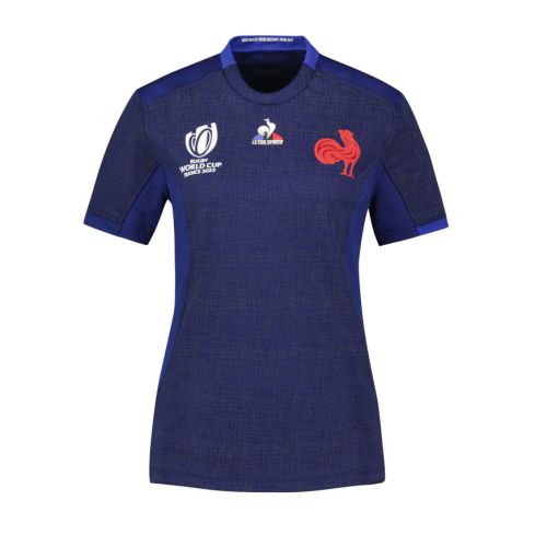 Nouveau Maillot Rugby France Domicile Femme Coupe Du Monde Rugby 2023 - Le Coq Sportif