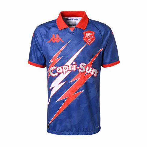 MAGLIA RUGBY BAMBINO KOMBAT esterna Stade Français PARIS 2024-2025 - KAPPA