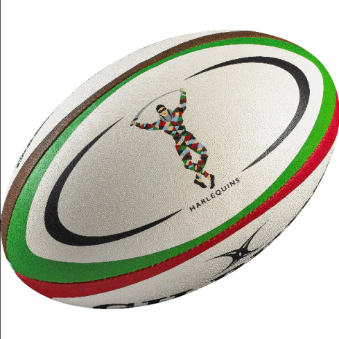 Ballon Rugby Harlequins Replica Taille 5 - Gilbert