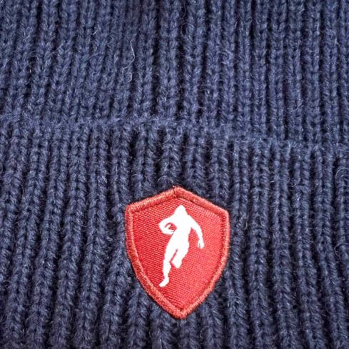Bonnet Pompon Amovibile Blu Navy - Ruckfield