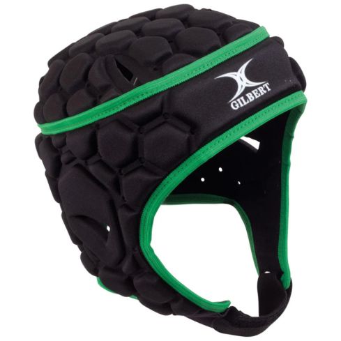 Casco da rugby XP 250 Nero/Verde - GILBERT