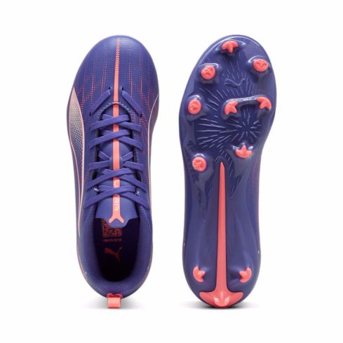 Scarpe da Rugby Ultra 5 Play FG/AG Bambino con Tacchetti Moulded per Terreno Secco Viola- Puma
