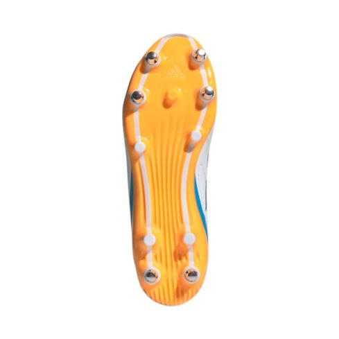 Scarpe da Rugby RS15 SG Ibride Bianche Blu Arancioni - Terreno Morbido - Adidas