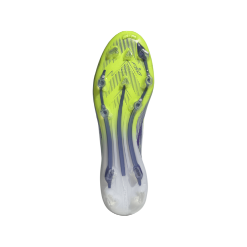 Scarpe Rugby F50 Elite FG Tacchetti Fissi Terreno Asciutto Viola/Verde - Adidas
