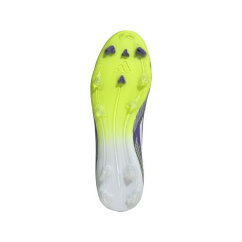 Scarpe da Rugby F50 League FG/MG Tacchetti Fissi Terreno Asciutto Viola Verde - Adidas