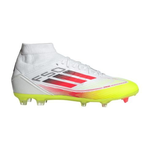 Scarpe da rugby donna F50 League FG MG Tacchetti Stampati Terreno Asciutto Bianco Fluo Rosso – Adidas