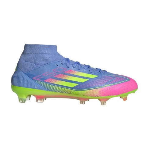 Scarpe da rugby donna F50 Pro FG Tacchetti Stampati Terreno Asciutto Blu/Fluo/Rosa – Adidas
