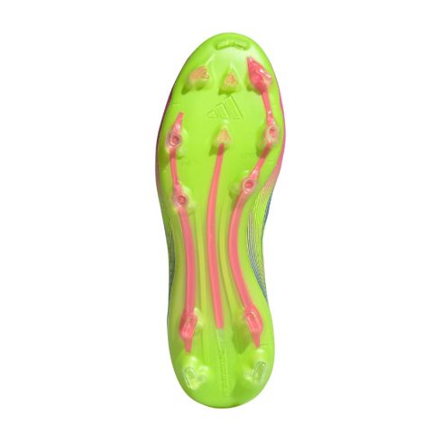 Scarpe da Rugby Donna F50 Pro FG Tacchetti Fissi Terreno Asciutto Blu Fluo Rosa - Adidas