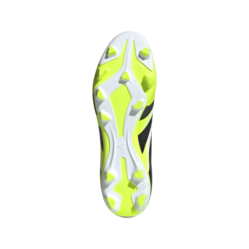Scarpe da Rugby Predator Club FG/MG Tacchetti Stampati Terreno Asciutto Nero/Bianco/Fluo - Adidas