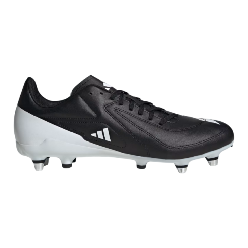 Scarpe da Rugby RS15 Trequarti (SG) Tacchetti Ibridi Terreno Morbido Nero/Bianco - Adidas