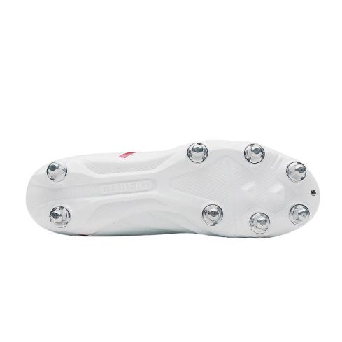 Scarpe da rugby SideSTEP X20 POWER 8S con tacchetti avvitabili Bianco/Rosso - GILBERT