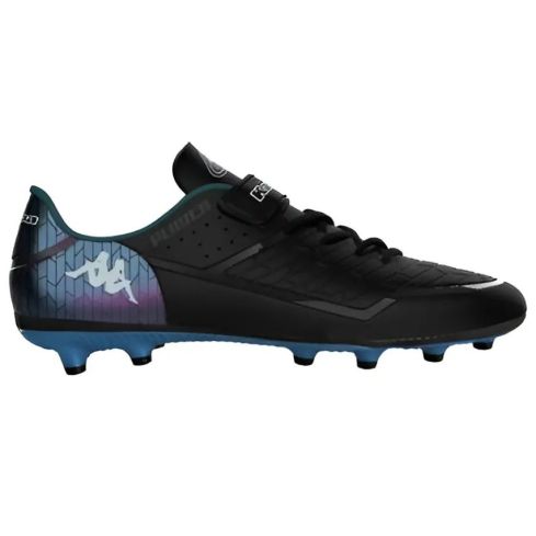 Scarpe da Rugby Bambino Kombat Player EV (FG) con Tacchetti Stampati Nero Blu - Kappa