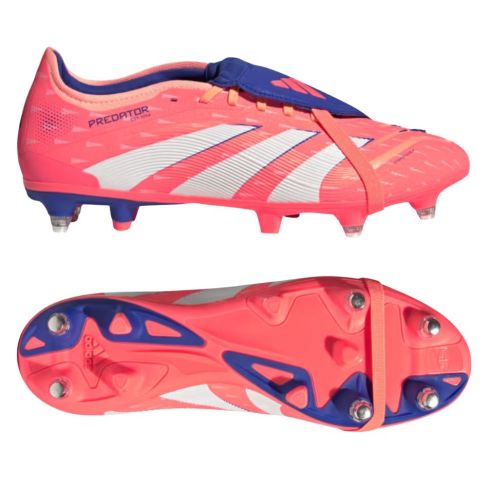 Scarpe da Rugby Ibride Predator con Linguetta Ribaltabile Terreno Morbido - Adidas