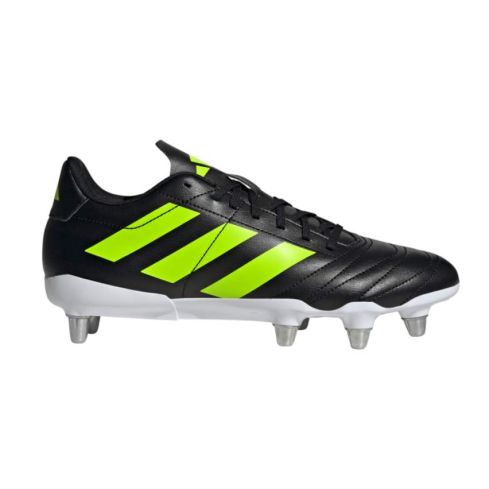 Scarpe Rugby Kakari SG Tacchetti Avvitati Terreno Morbido Lucid Lemon Pack Nero - Adidas