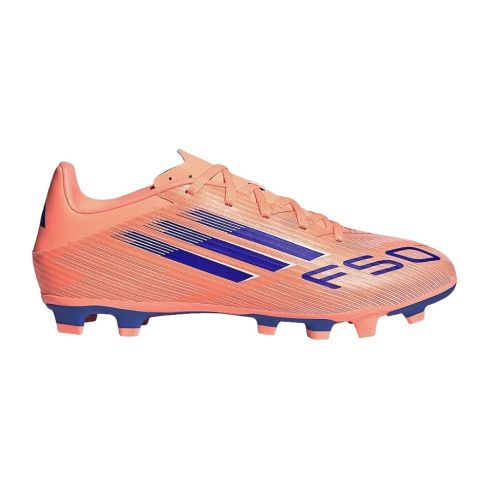 Scarpe da rugby con tacchetti fissi F50 Club FG/MG Arancioni - Adidas