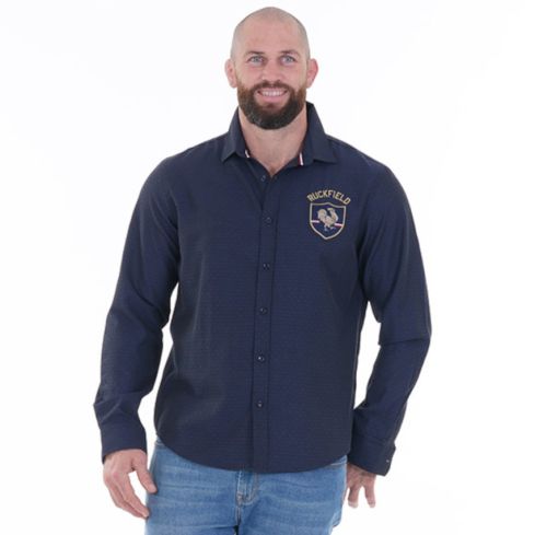 Camicia a maniche lunghe France blu navy - Ruckfield