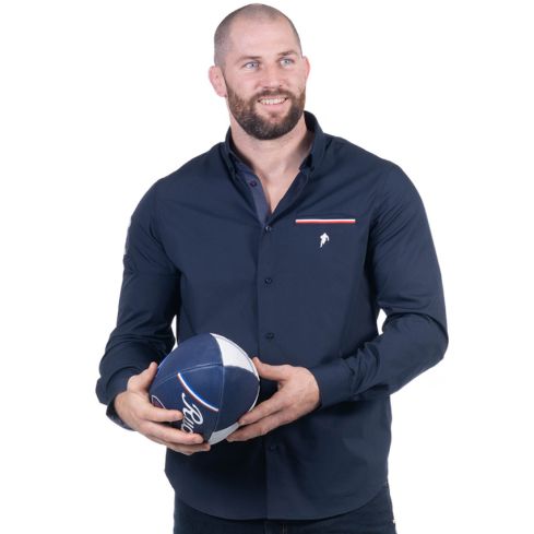 Chemise Rugby Manches Longues French Rugby Club Bleu Marine - Ruckfield