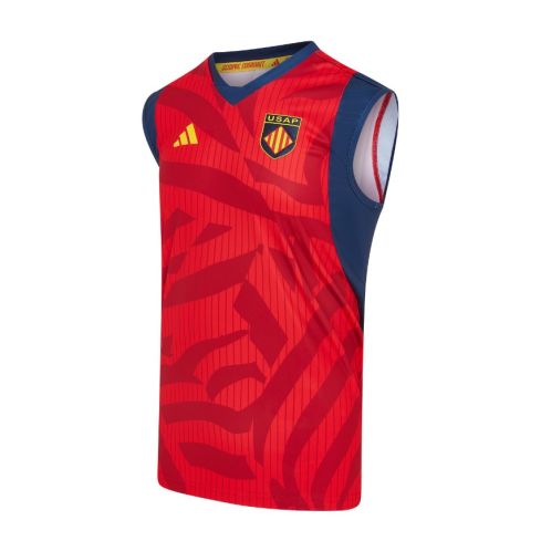 Canotta Rugby USAP Rossa 2025/2026 - Adidas