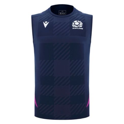 Canotta da Allenamento Rugby Scozia 2025/2026 Blu Navy - Macron