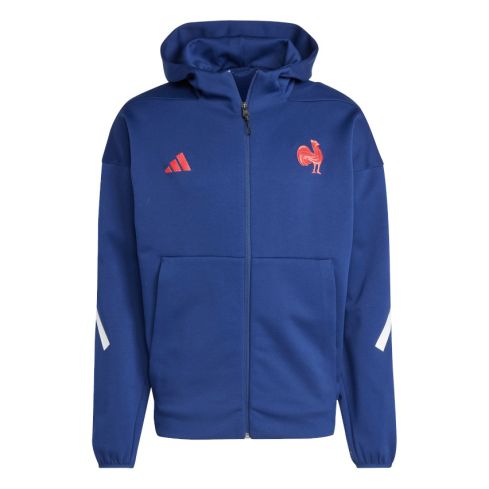Felpa con cappuccio e zip Z.N.E Rugby Francia 2024/2025 - Adidas