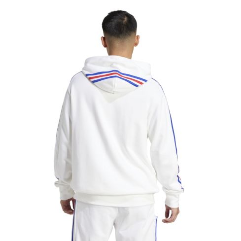 Felpa con cappuccio Rugby Francia Essentials Bianca - Adidas