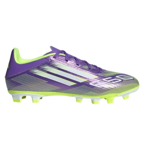 Scarpe Rugby F50 Club FG/MG Tacchetti Fissi Terreno Asciutto Viola/Verde - Adidas